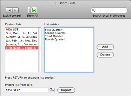 How to create a custom sort list in excel mac